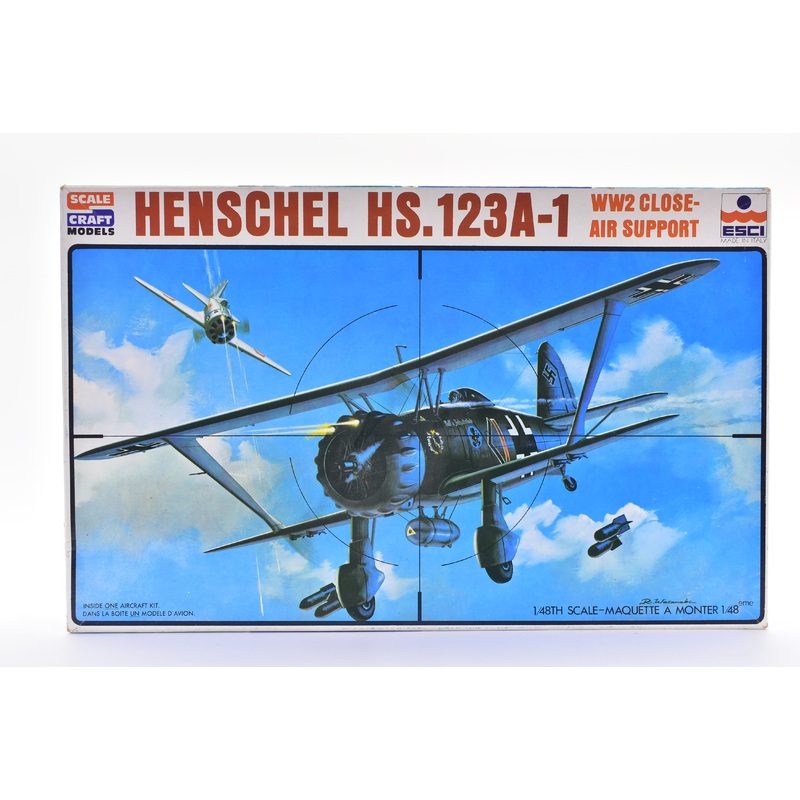 Henschel HS.123A-1 WW2 Close Air Support 1:48  | SC-4001 |   Scale Craft Models ESCI
