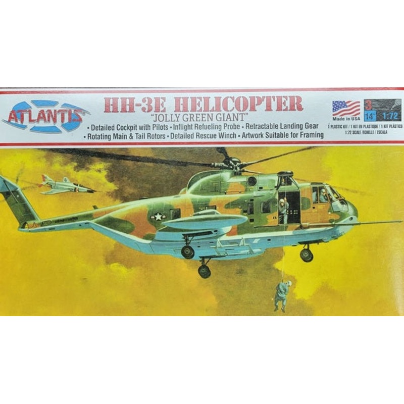 HH-3E Jolly Green Giant Helicopter Model kit 1/72 | ALM505 | Atlantis Model Co.