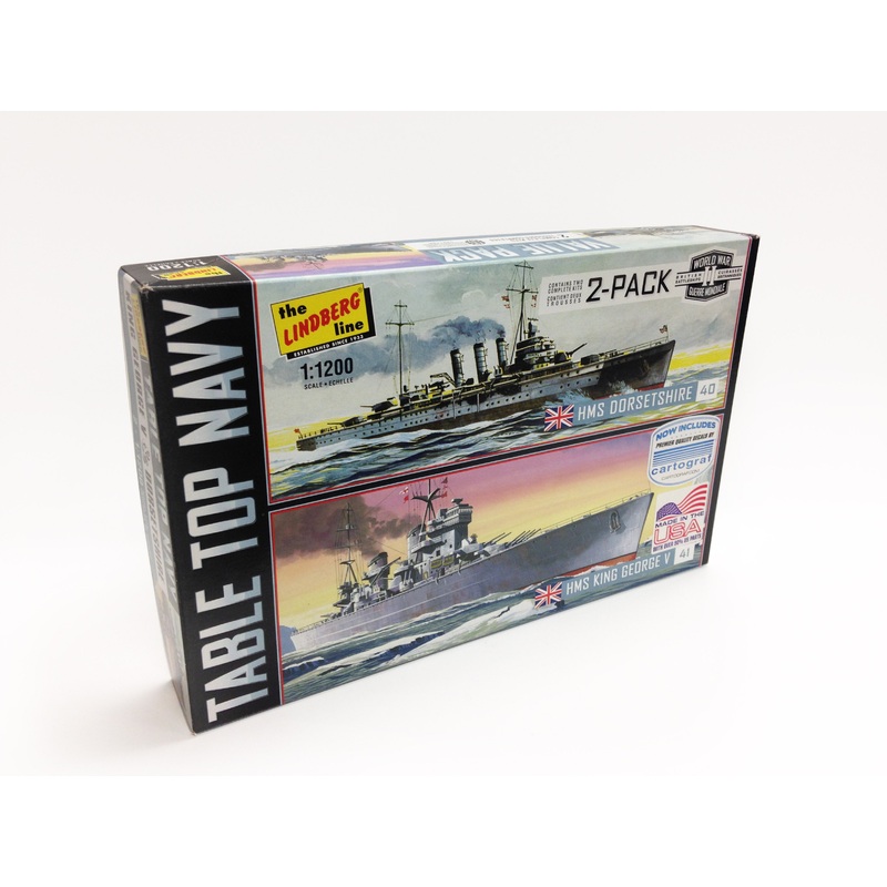 HMS King George V & HMS Dorset 2 Pack | HL439/12 | Lindberg Model Company