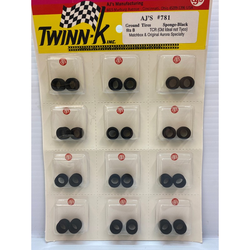 HO Tires Ground Tires Sponge-Black | 781 | AJ Inc