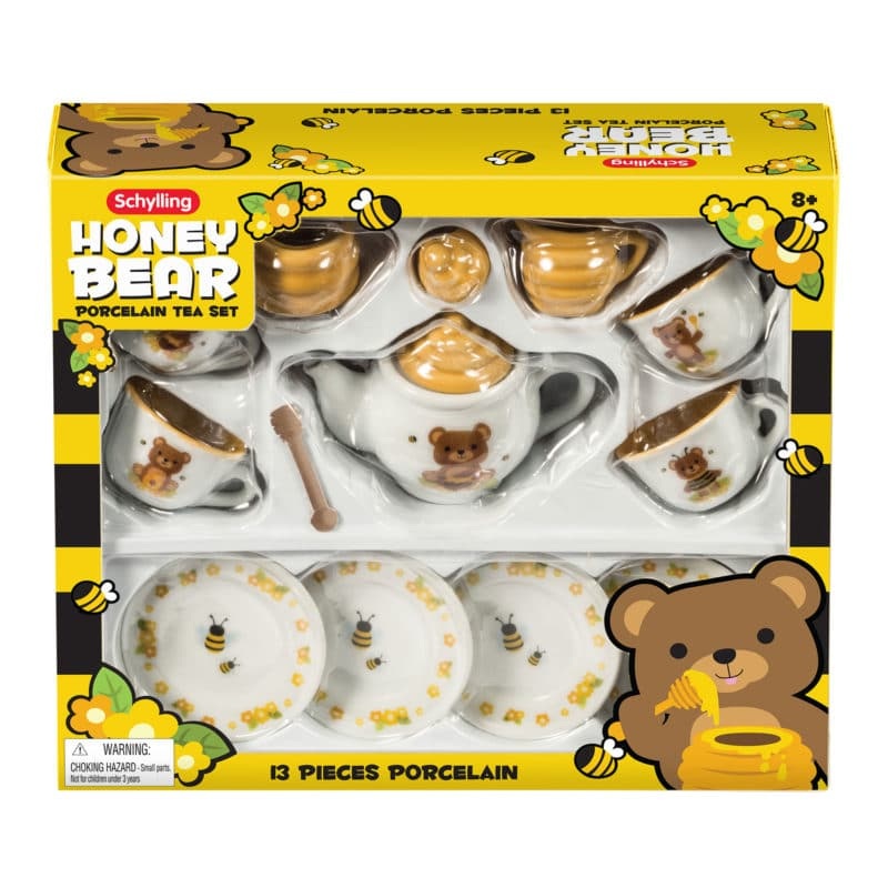 Honey Bear Porcelain Tea Set 14 Pcs  | HBTS | Schylling