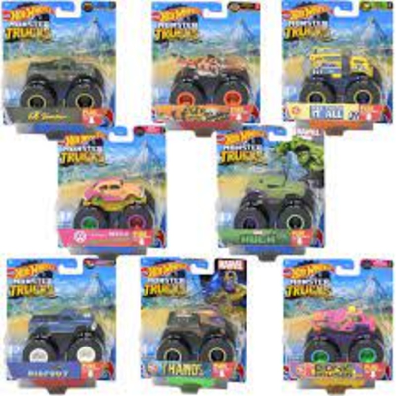 Hot Wheels Monster Trucks W/ Re-Crushable Car | FYJ44 | Mattel