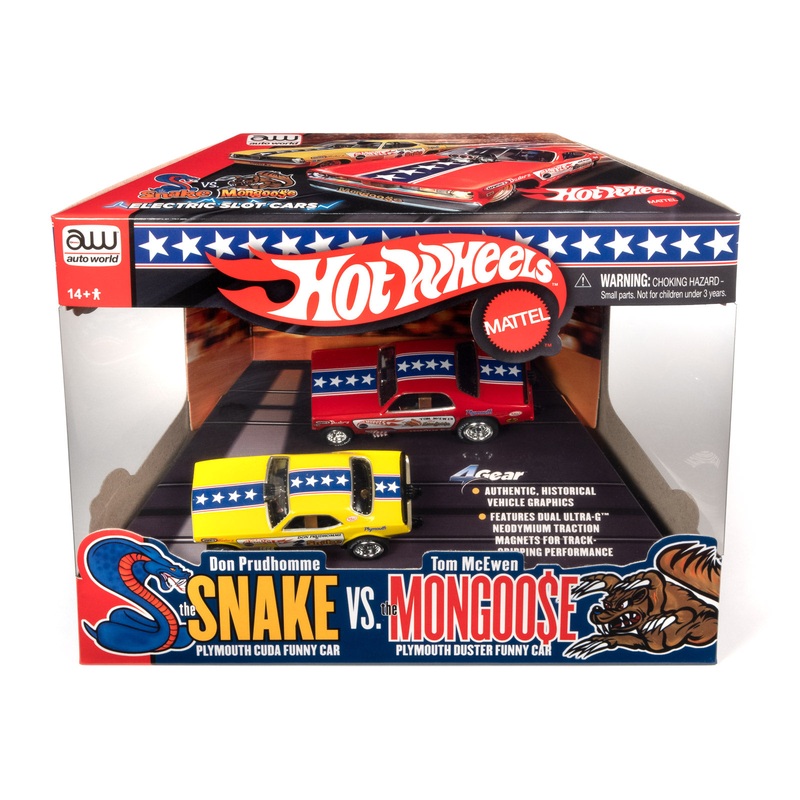 Hot Wheels Snake & Mongoose 2pk - 4Gear | SC2PK001 | Auto World