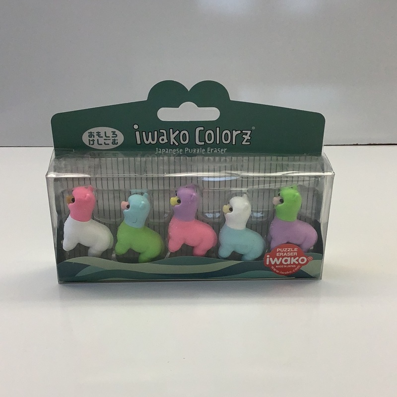 Iwako Llama Colorz Eraser Box Set| 38461 | BC USA