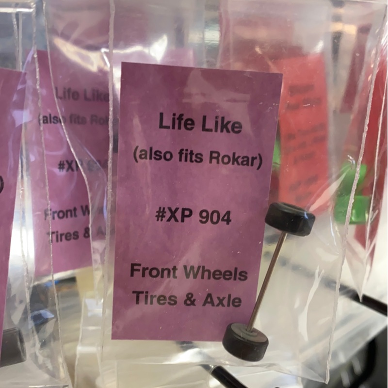Front Wheels Tires & Axle | XP 904 | Life Like