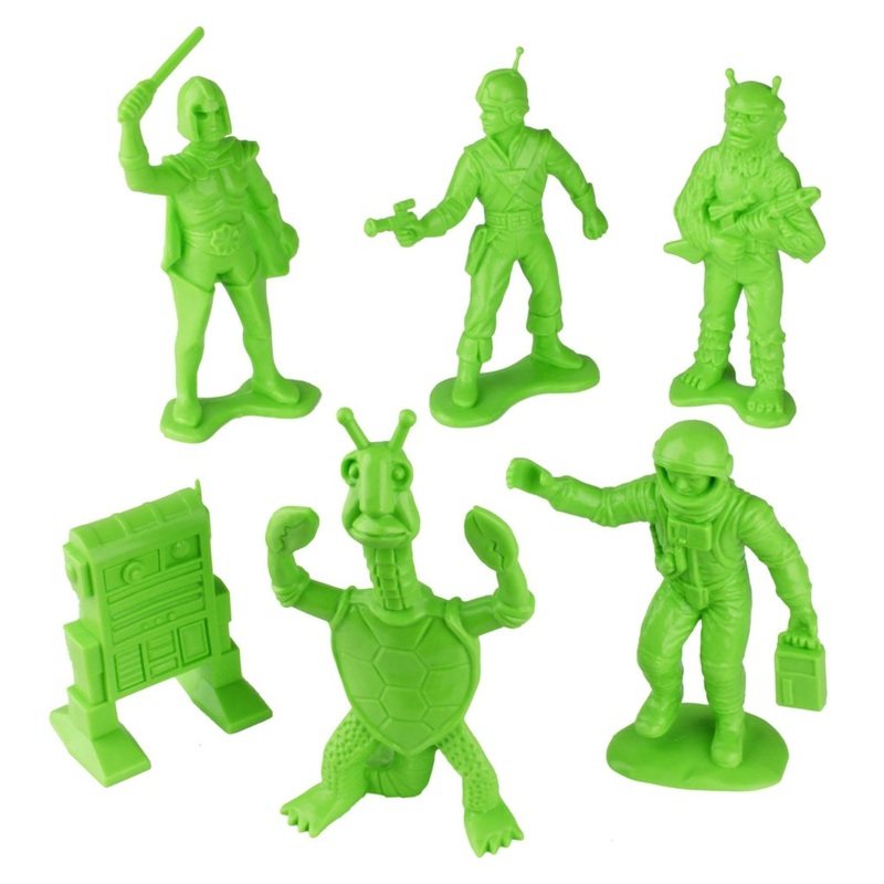 Galaxy Laser Team Big Space Figures  Bright Green | 06128 | Tim Mee