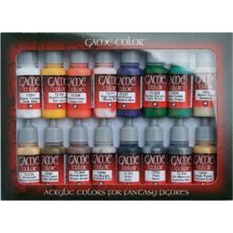 Game Color Introduction Acrylic 16 Colors for Fantasy Figures  | 72299 | Vallejo Paints