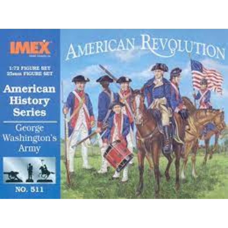George Washington's Army  American History Series 1:72 Figure Set | 511 | IMEX