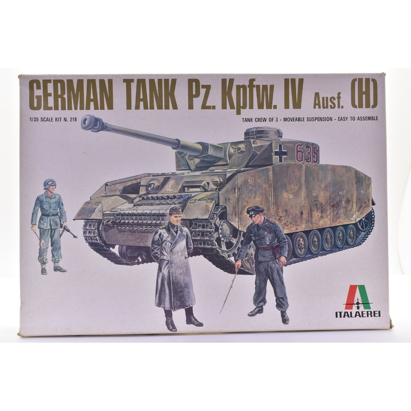 German Tank Pz.Kpfw. IV Ausf. (H) 1:35 Scale  | 218 | Italaerei Models
