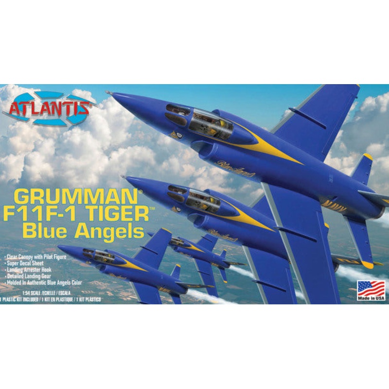 F11F-1 Grumman Tiger Blue Angel | ALM169 | Atlantis Model Co.
