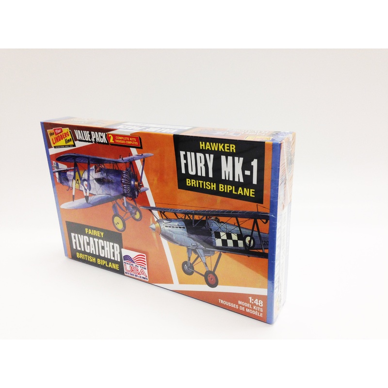 Fairey Fly & Hawker Fury 2 Pack | HL441/12 | Lindberg Model Company