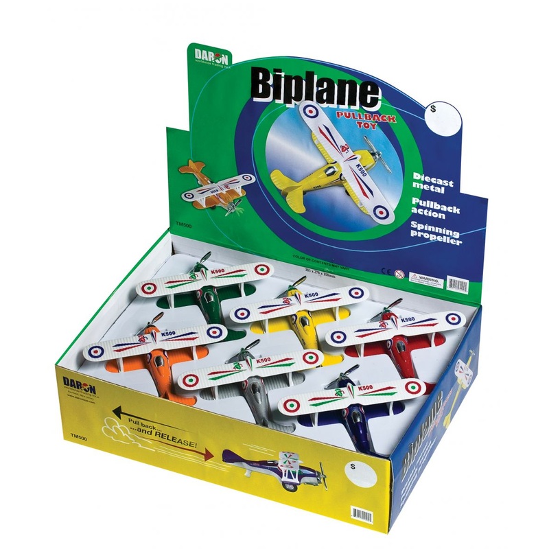 Fancy Flight Pullback Biplane | TM500 | Daron