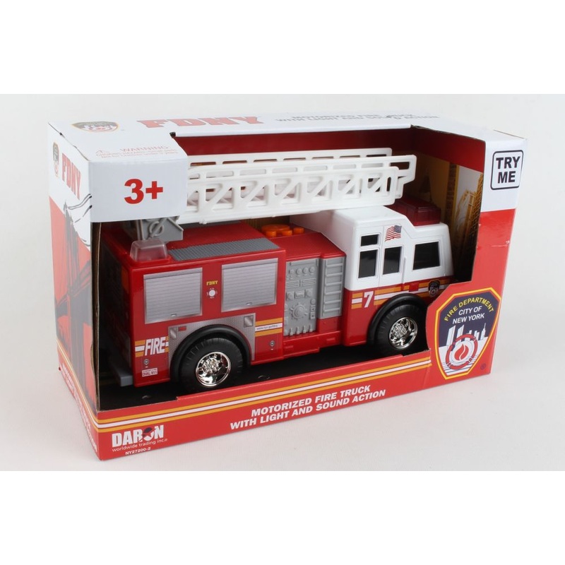 FDNY Motorized Ladder Truck With Lights & Sound | NY27200-2 | Daron