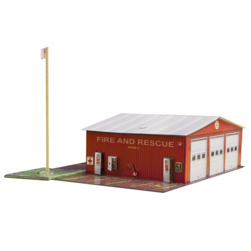 Fire Department | Photo Real Model Kit | BK6414-1 | Innovative Hobby Supply