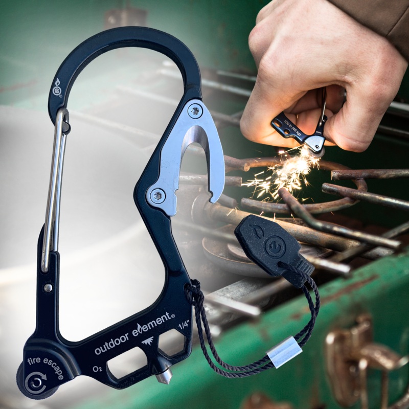 Fire Escape Multitool Carabiner | Fire Escape | Outdoor Element