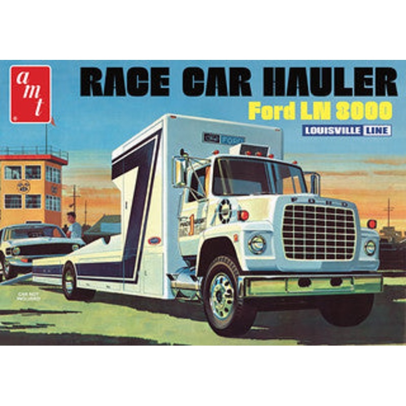 Ford LN 8000 Race Car Hauler 1:25 Scale Model Kit | AMT1316 | AMT