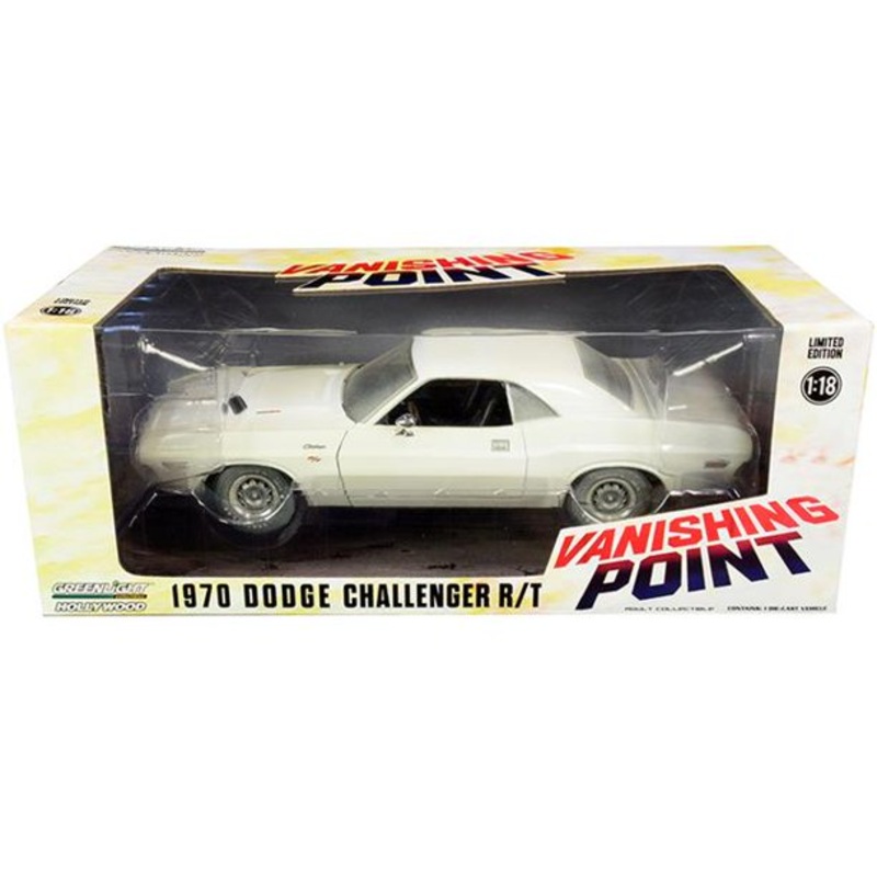Dodge Challenger R/T "Vanishing Point" (1970, 1/18 scale diecast model car, White)  | 13526 | GreenLight Hollywood