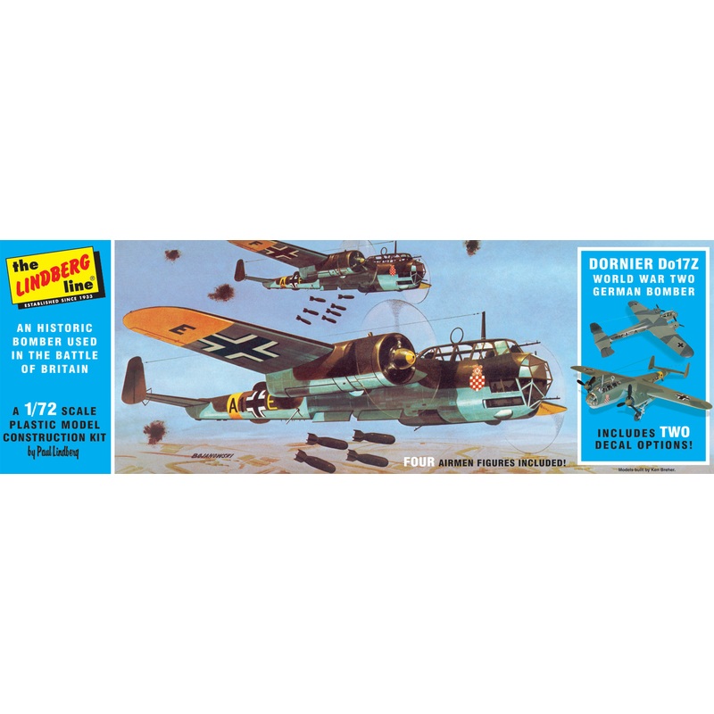 Dornier Do17Z German Bomber | HL414/12 | Lindberg Model Company