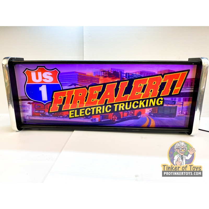 Electric Trucking US1 - Fire Alert! | Light Up Display Sign