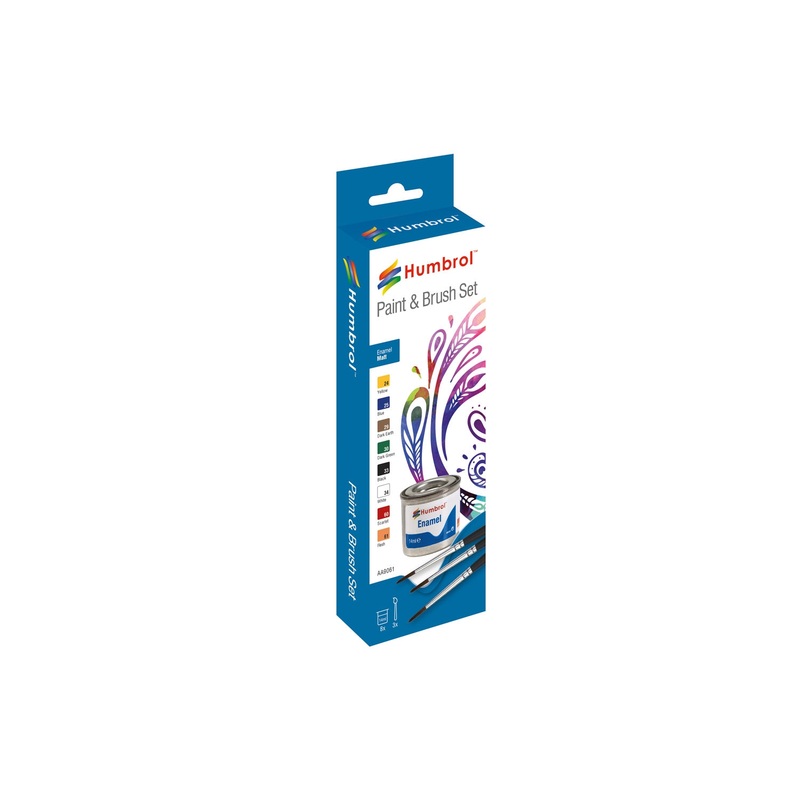 Enamel Paint and Brush Matt Set | AA9061 | Humbrol