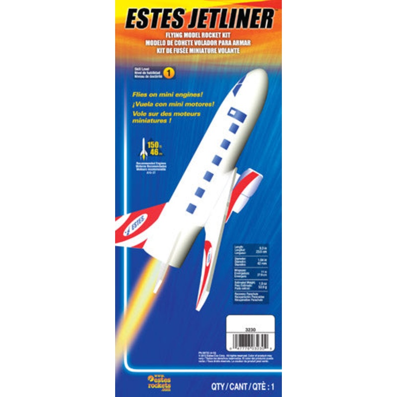 Estes Jetliner Flying Model Rocket Kit | 3230 | Estes