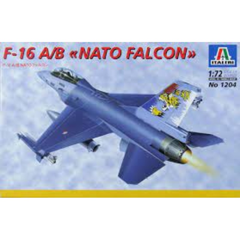 F - 16A  "NATO" FALCON 1:72 Scale  | 1204 | Italeri Model. Co