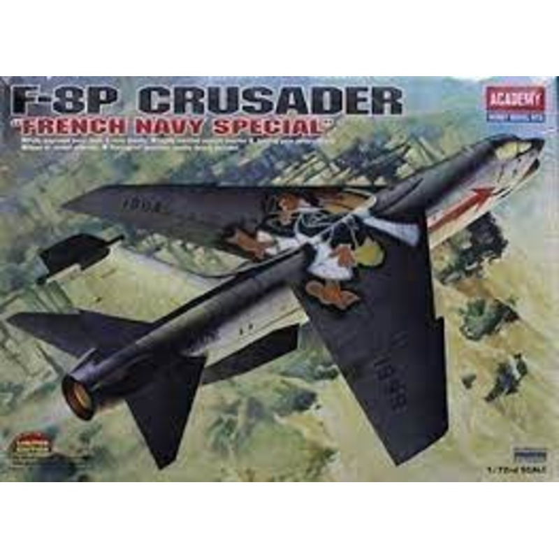 F-8P Crusader " French Navy Special " 1:72 Scale | 124107 | Academy Model Co.