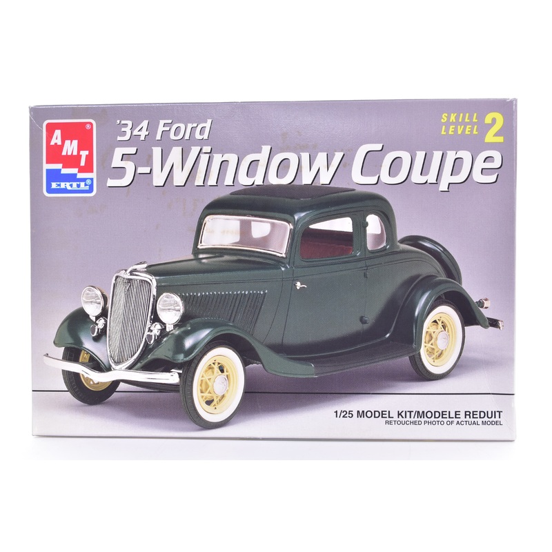 1934 Ford 5-Window Coupe 1:25 Scale Model Kit | 8214 | AMT Ertl