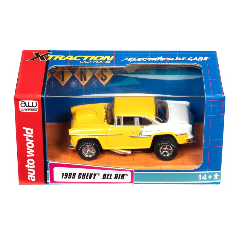 1955 Chevy Bel Air Classic Yellow & White | CP7983 | Auto World