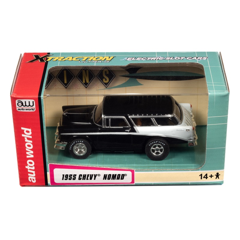 1955 Chevy Bel Air Nomad Classic Black & White | CP7981 | Auto World