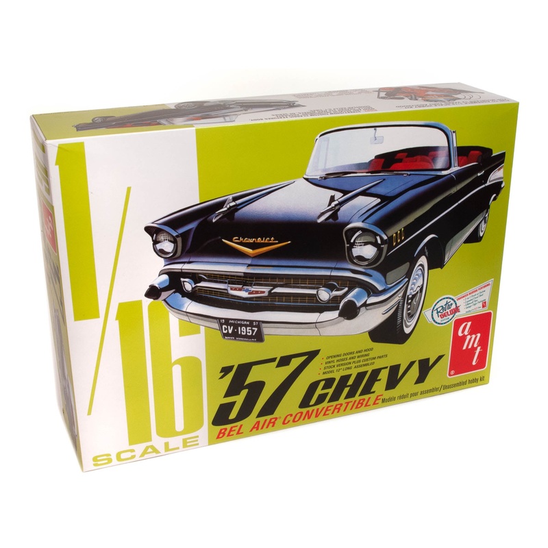 1957 Chevy Bel Air Convertible 1:16 Scale Model Kit | AMT1159 |  AMT