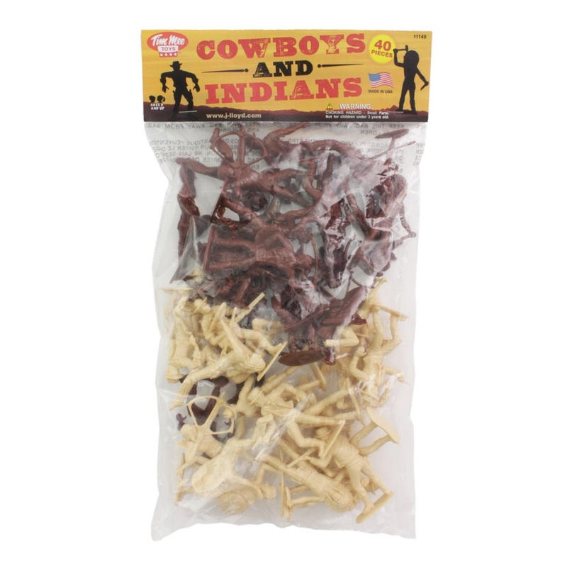 Cowboys & Indians Playset  Rust Brown & Tan | 11149 | Tim Mee