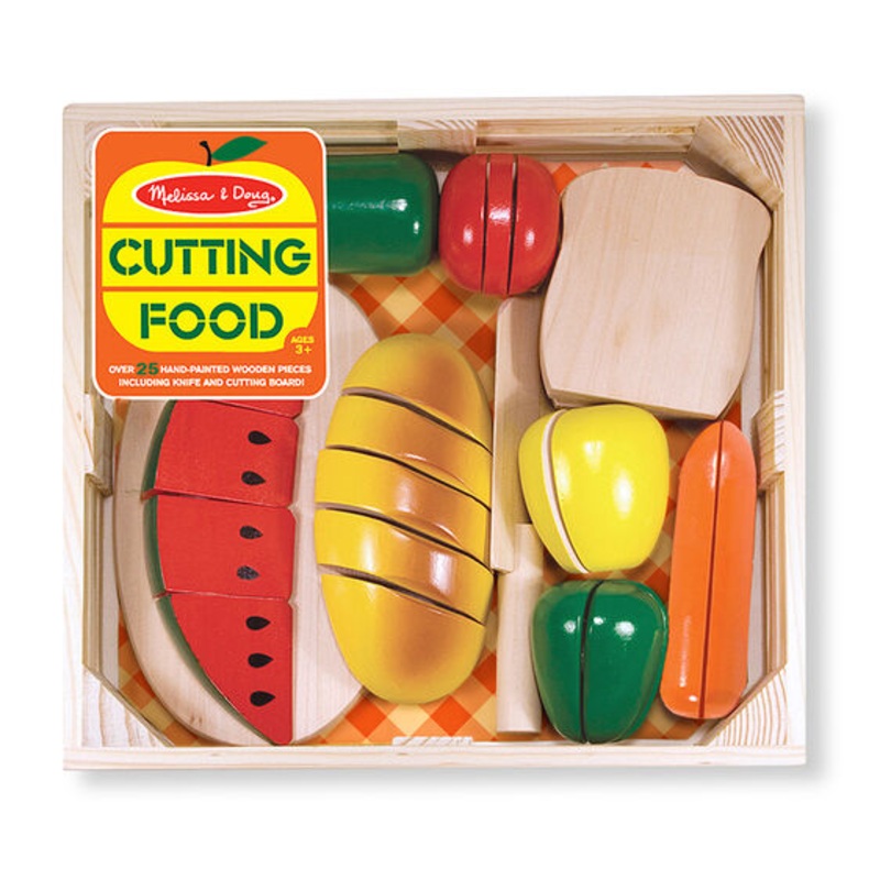 Cutting Food - Wooden Play Food | 487 | Melissa & Doug
