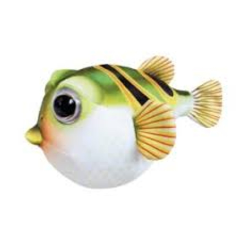 13" Puffer Fish Green | R-PF33G | Real Planet