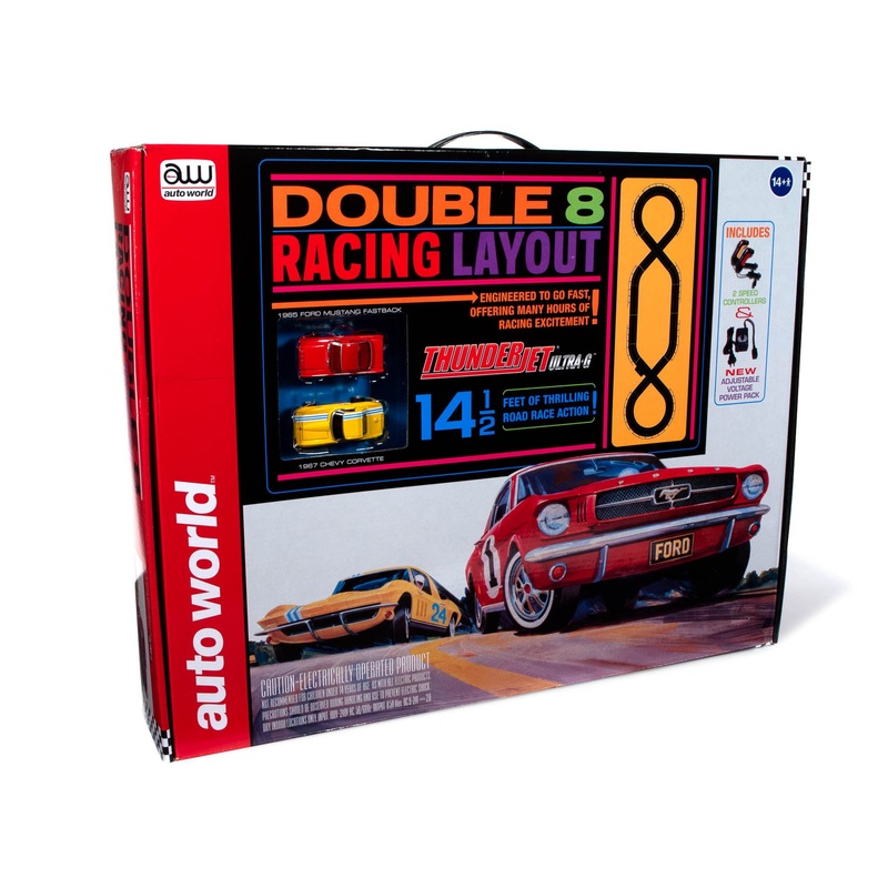 14.5' Double 8 Racing Slot Race Set | SRS341 | Auto World