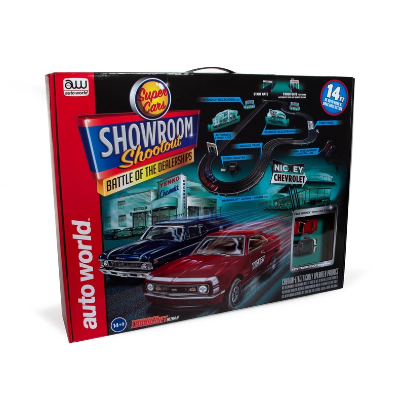 14' Showroom Shootout * Battle of the Dealerships Slot Race Set | SRS337 | Auto World