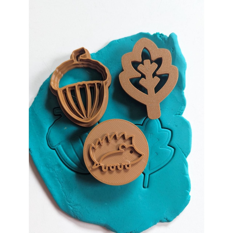 Leaf, Acorn & Hedgehog Dough Set