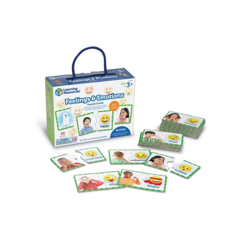 Learning Resources Feelings & Emotions Puzzle Cards