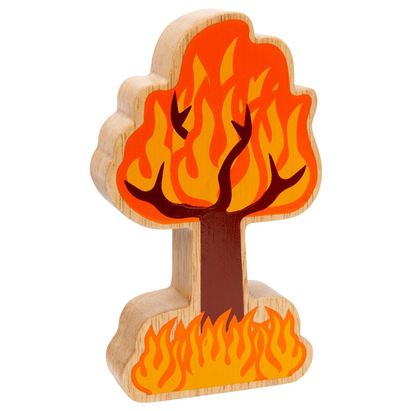 Lanka Kade Natural Green and Orange Tree on Fire