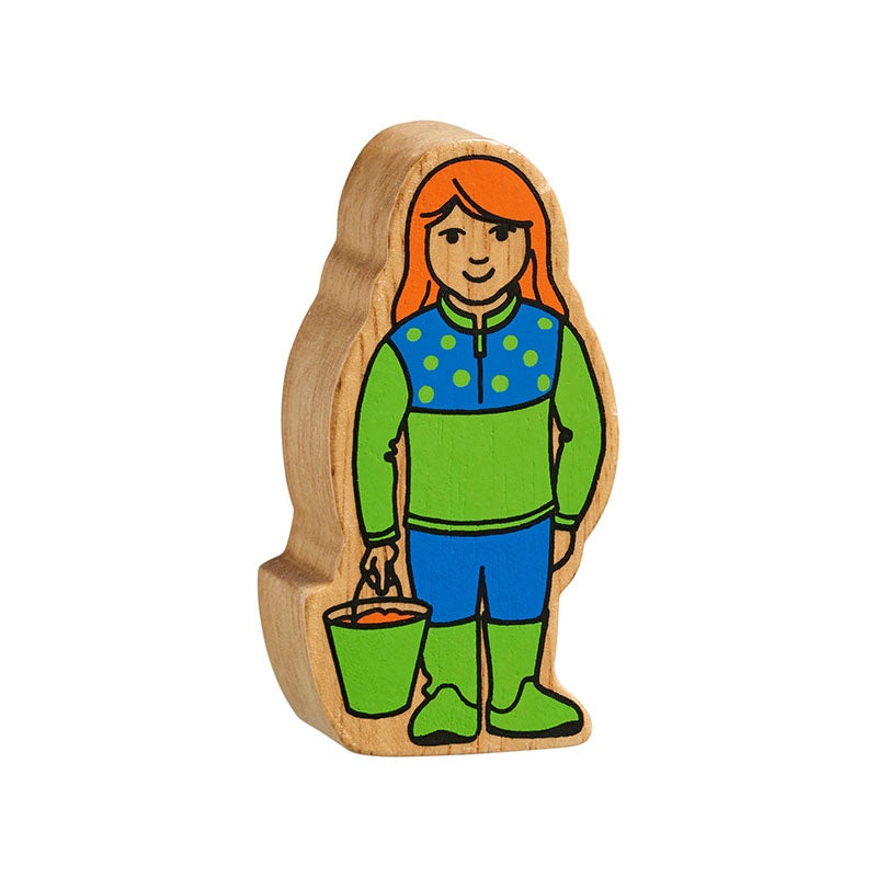 Lanka Kade Natural Green & Blue Girl