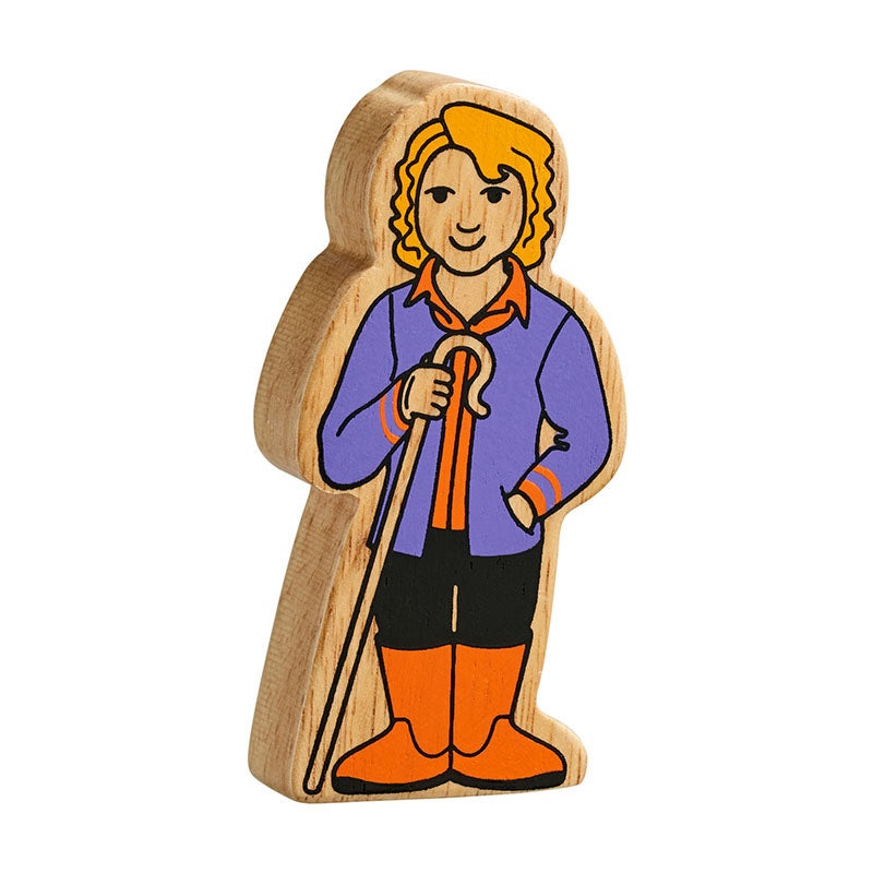 Lanka Kade Natural Purple & Orange Farm Woman