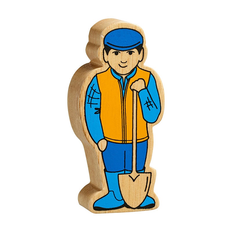 Lanka Kade Natural Blue & Yellow Farm Man