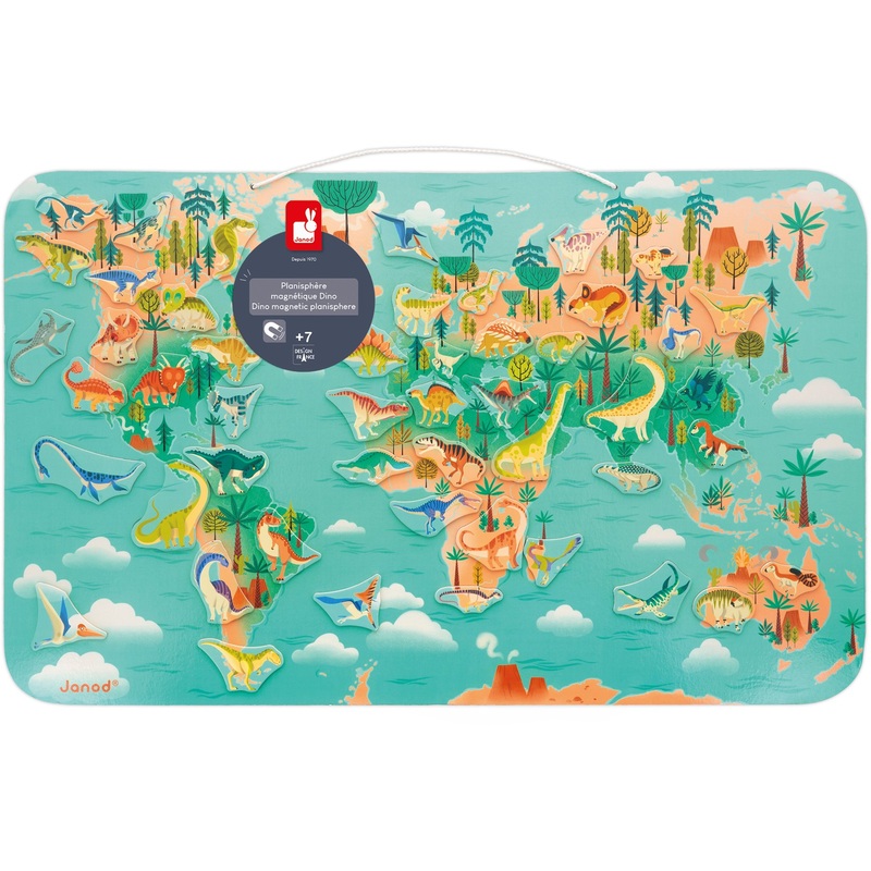 Janod - Dino Magnetic Dino Planisphere