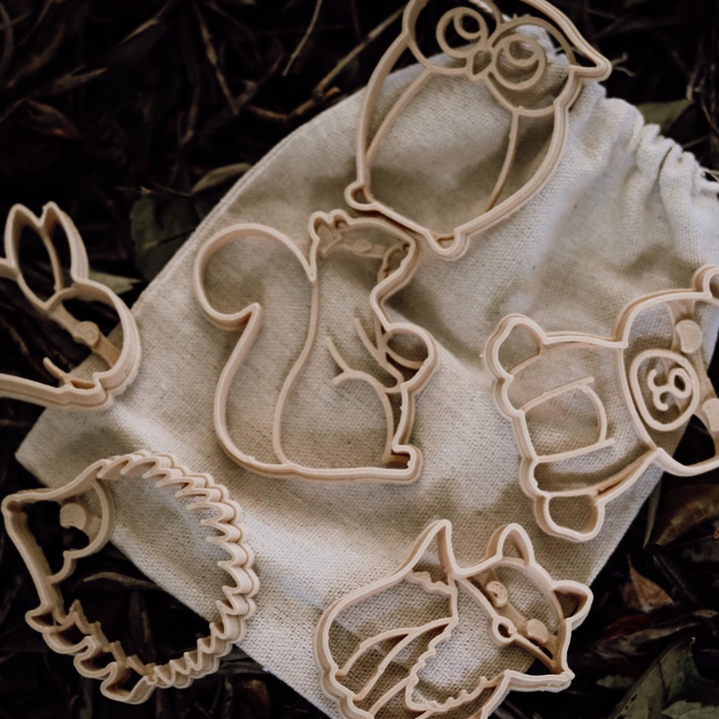 Kinfolk Pantry Mini Woodland Animals Eco Cutter Set