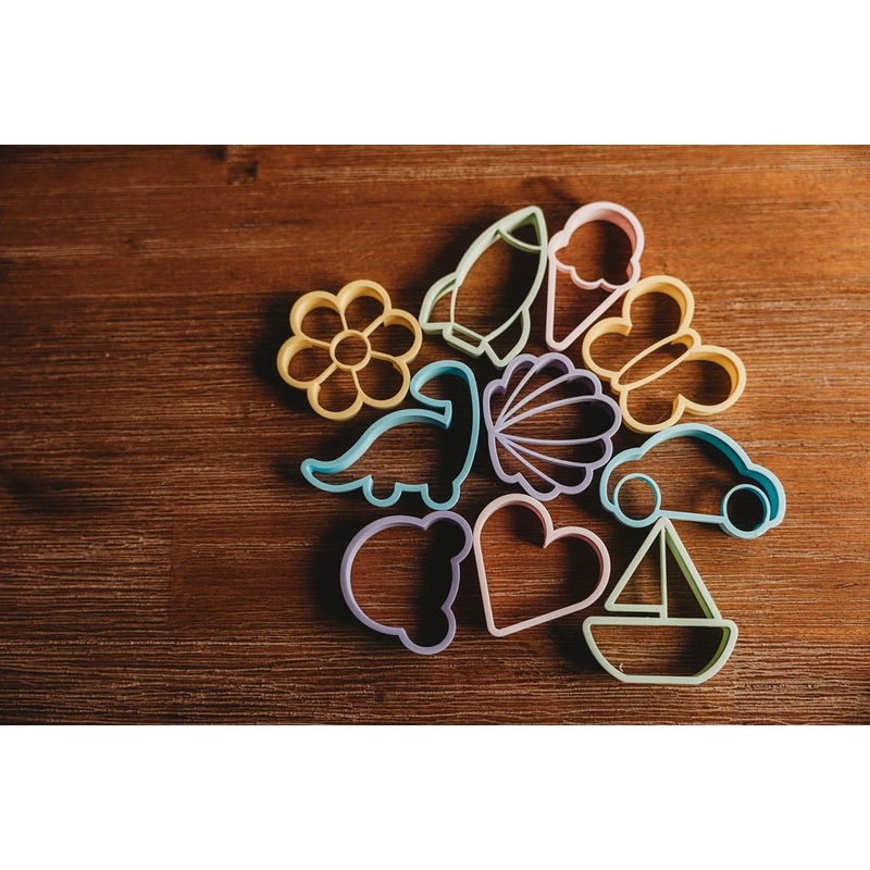 Kinfolk Pantry Playdough Assorted Colour Eco Cutter Set