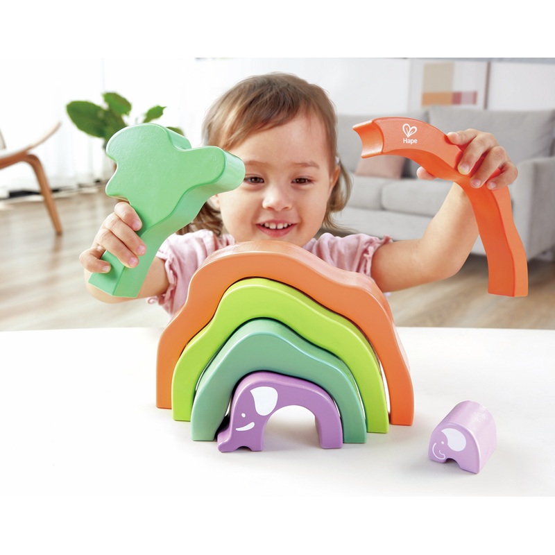 Hape Safari Elephant Stacking Blocks