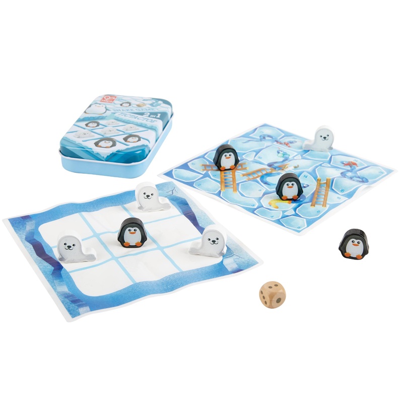 Hape Travel 2in1 Tic Tac Toe / Snakes & Ladders