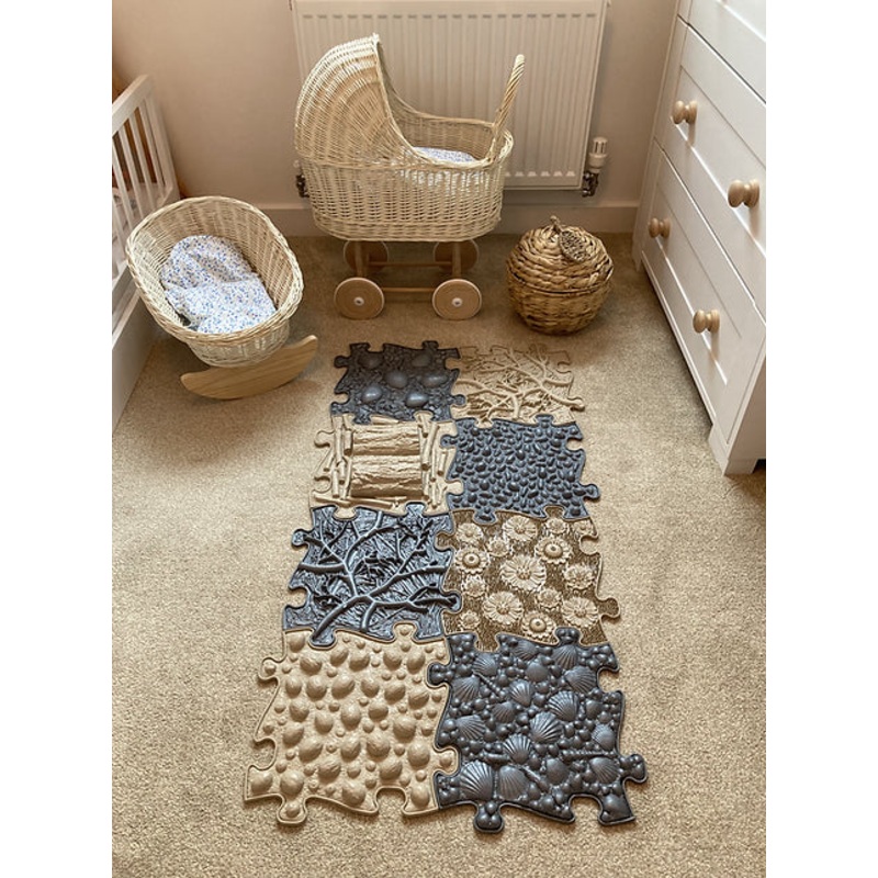 Happy Feet Play Mat - Natural