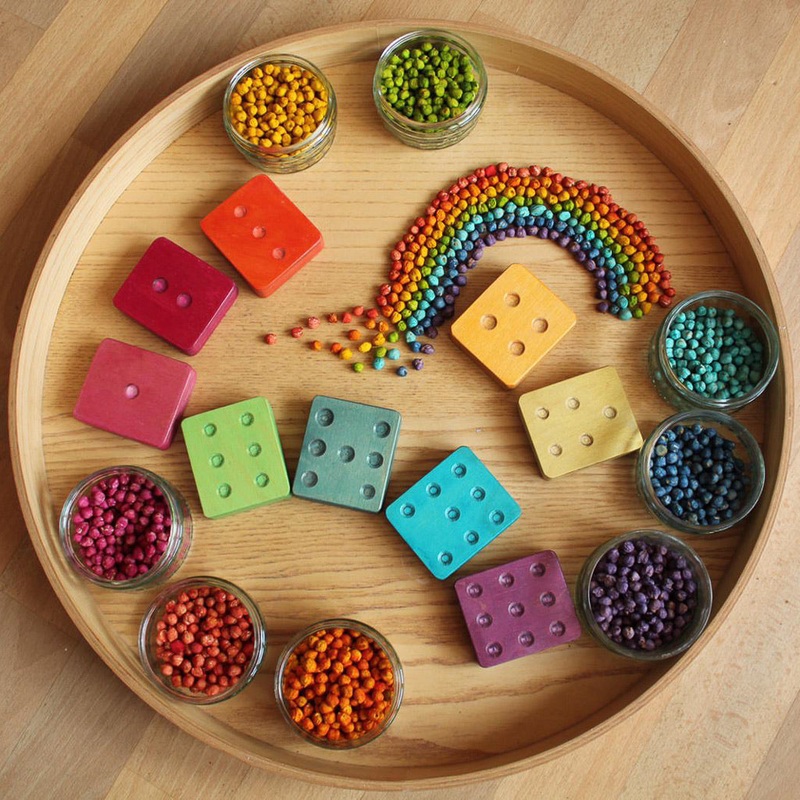 Hellion Wooden Dot Cubes