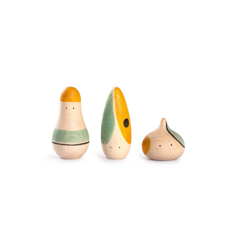 Grapat Hooray! x3 Wooden Figures